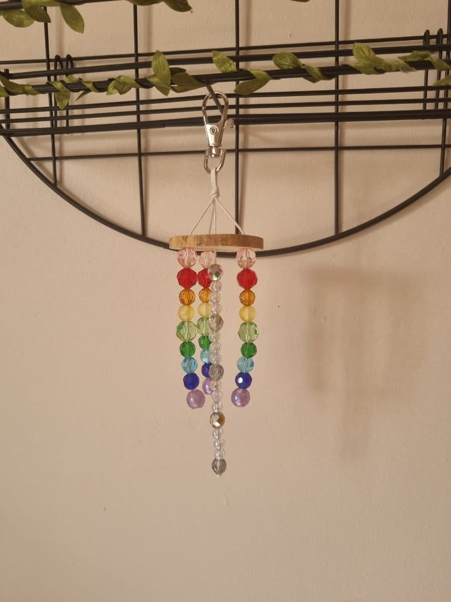 Wooden Disc Suncatcher Decor 