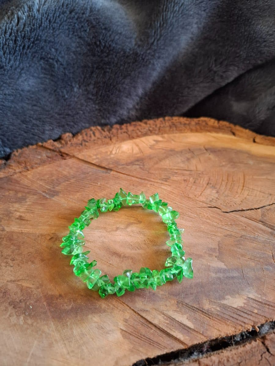 Glass and Shell Piece Bracelets