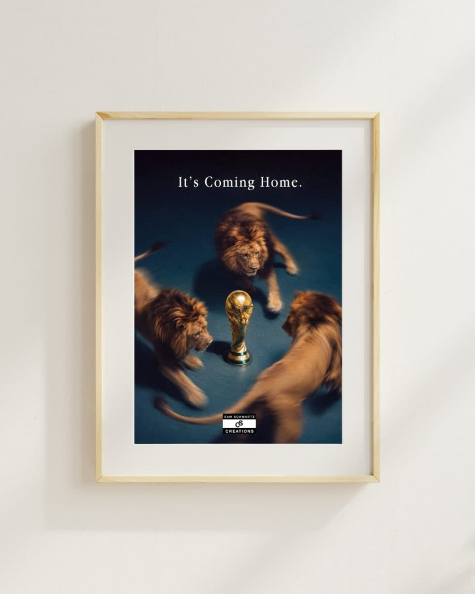 3 Lions "IT'S COMING HOME" Digital Art
