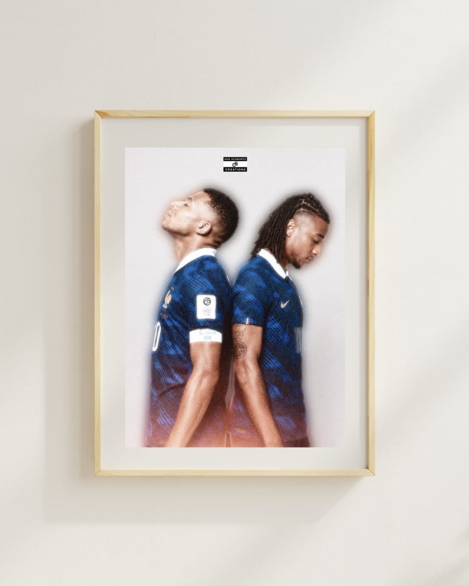 Les Bleus Beatles - Michael Olise & Kylian Mbappe Art