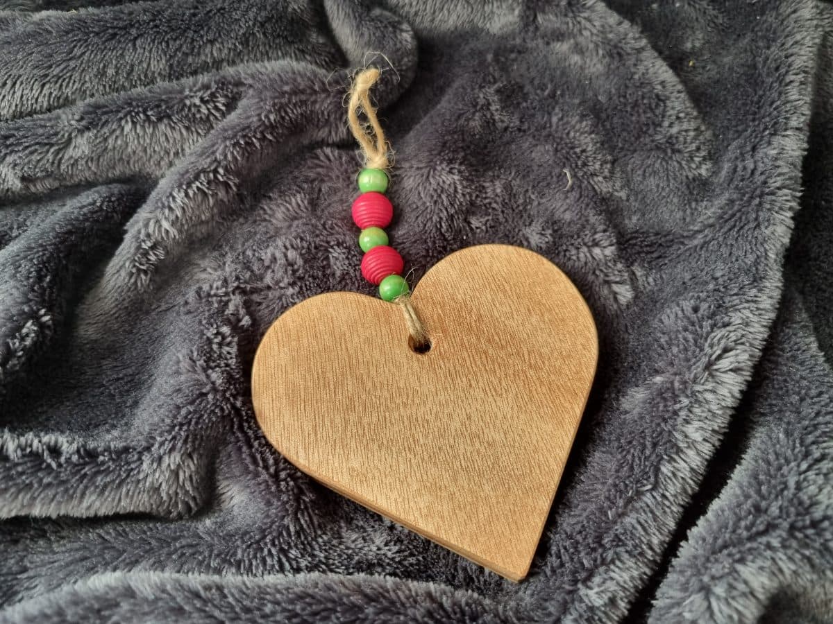 Hanging Wooden Hearts