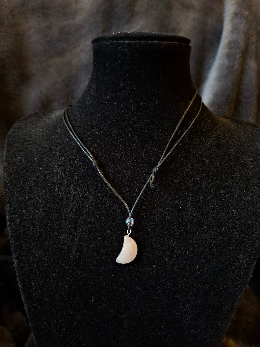 Gemstone cord necklaces with slip knot