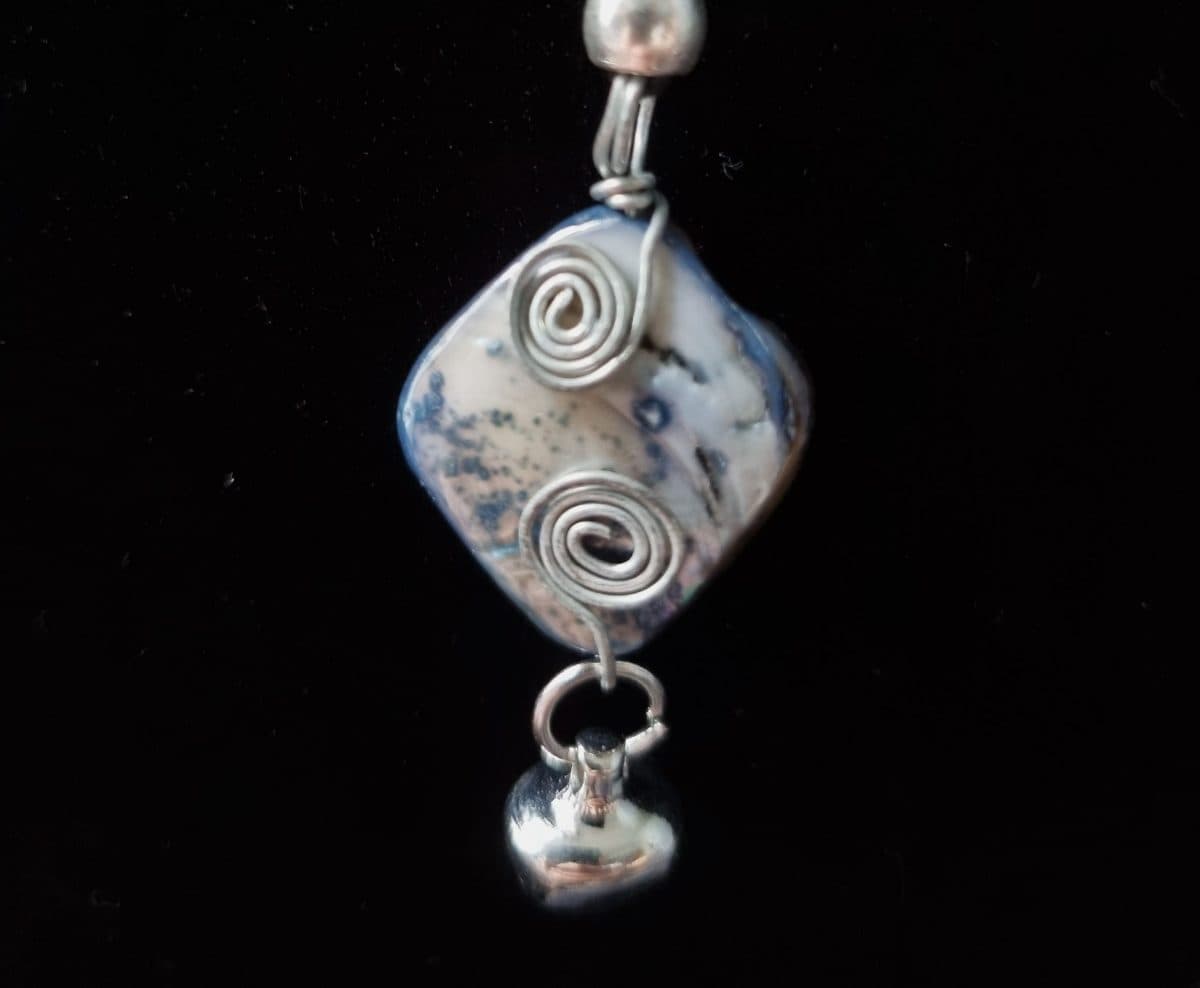 Wire Wrapped Shell Cord Necklaces with Clasps