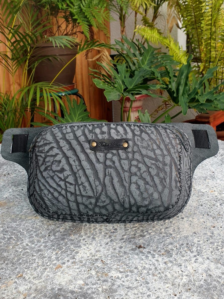 Leather waist bag