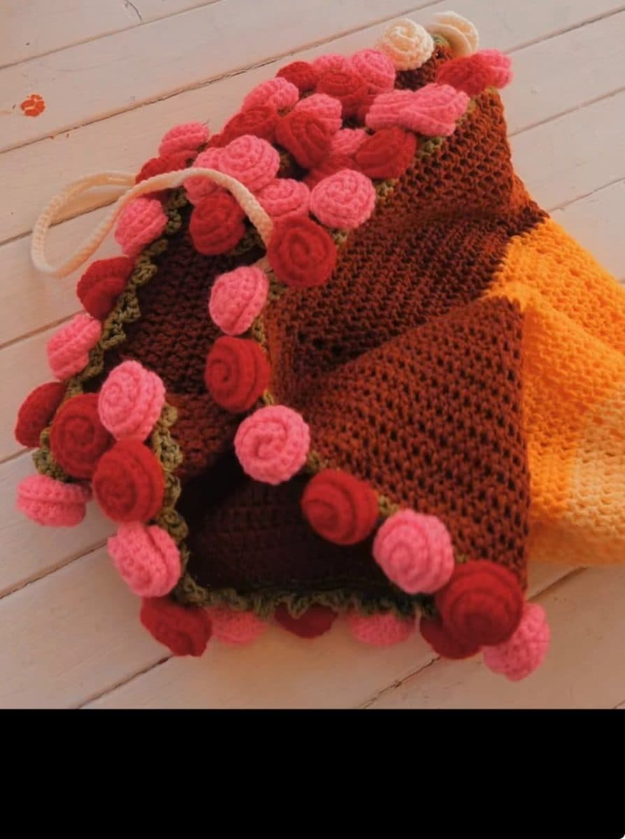 bouquet shaped blanket