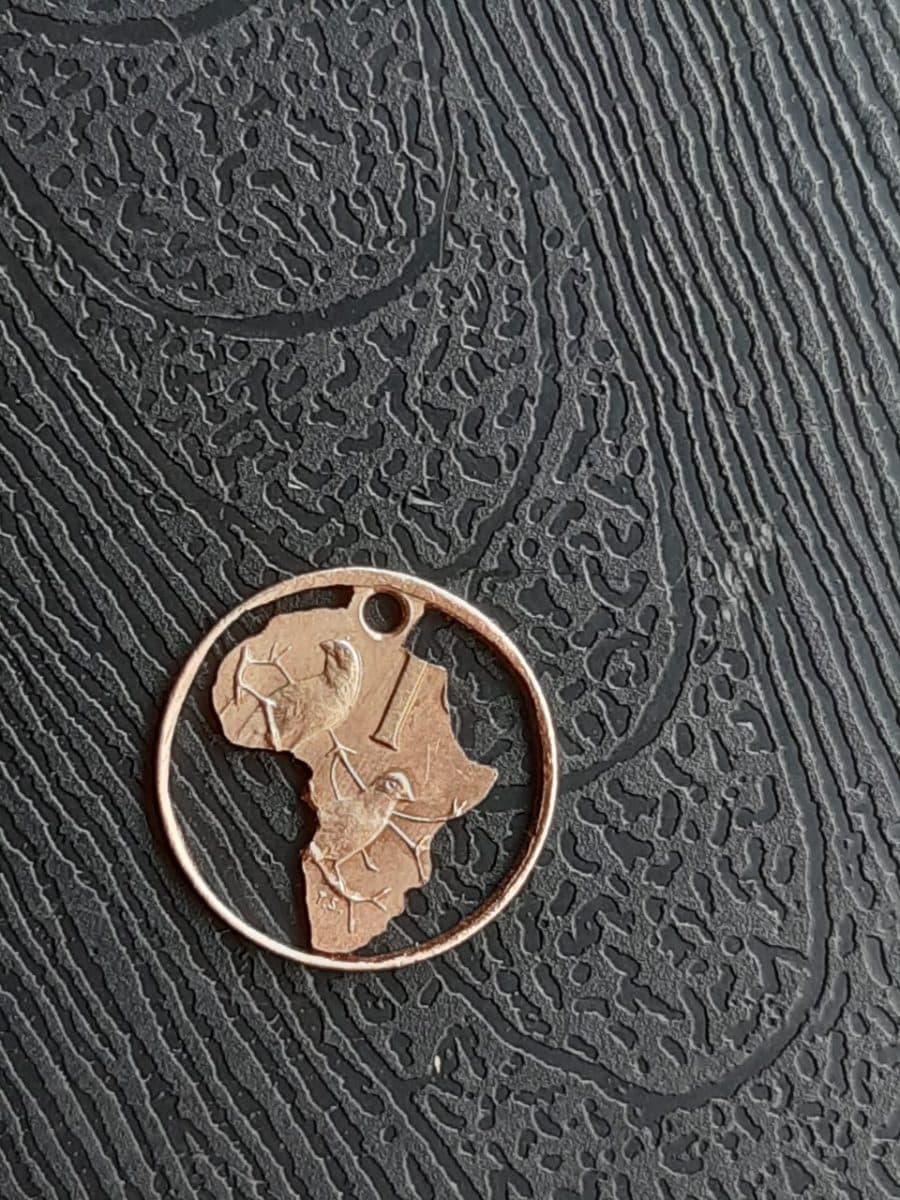 Hand cut coin (1c)
