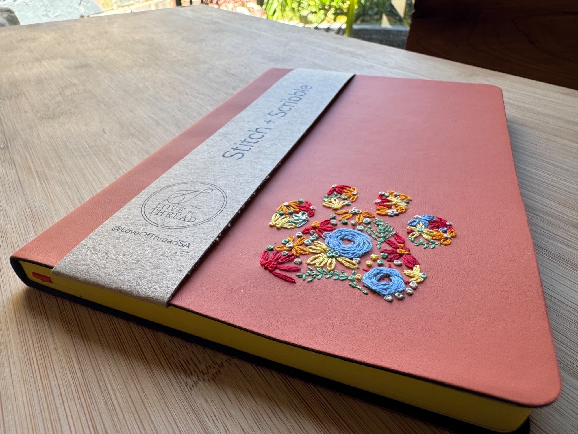 Embroidered Dog Paw Notebook