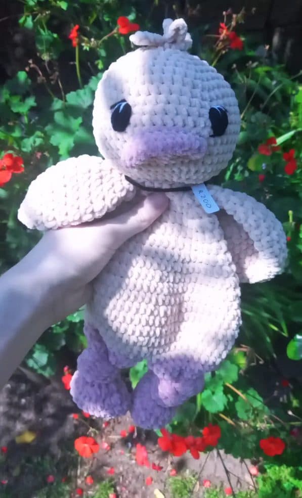 Crochet baby duck toy, image 1
