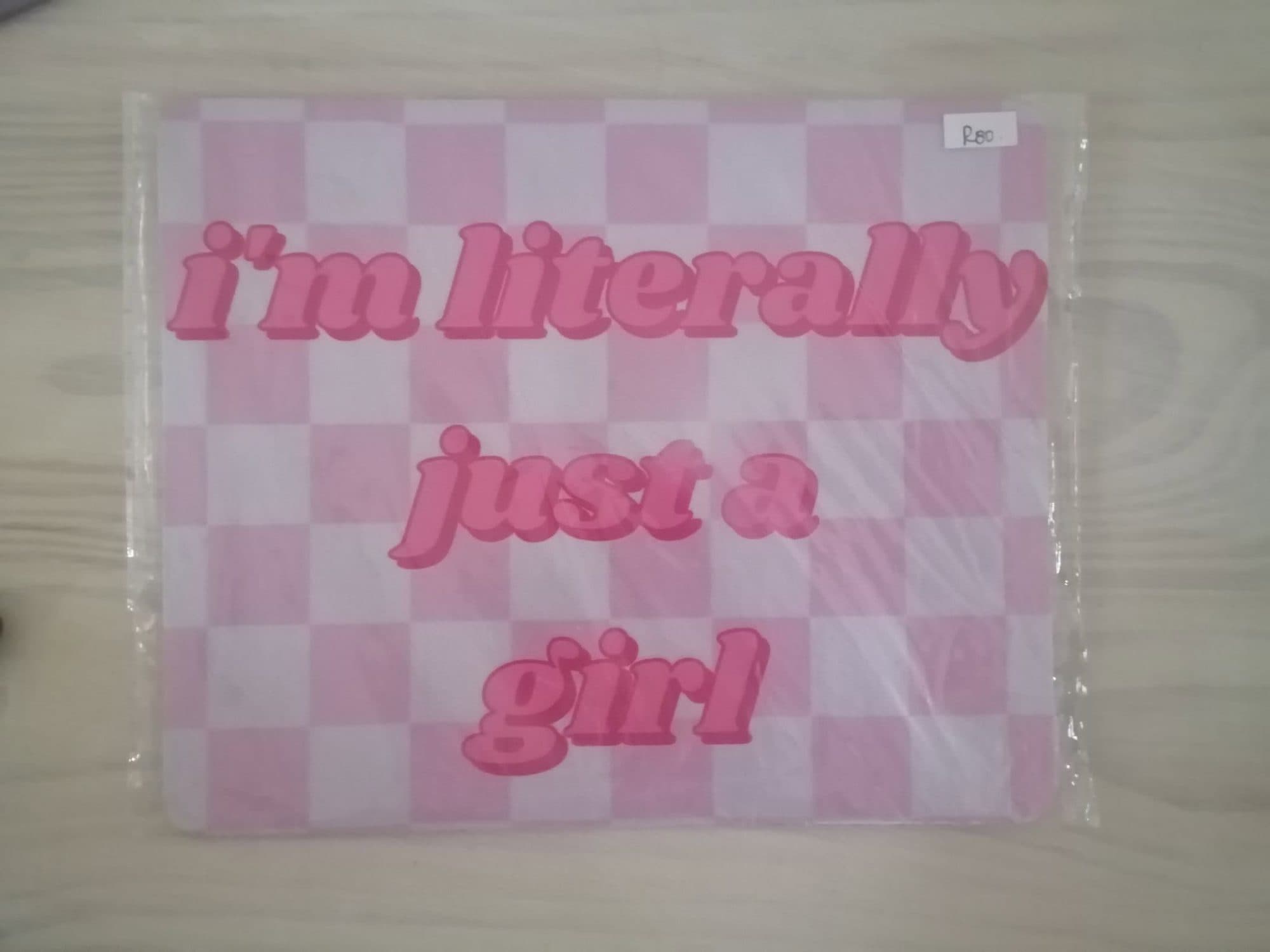 "I'm Literally Just a Girl" Mouse Pad, image 1