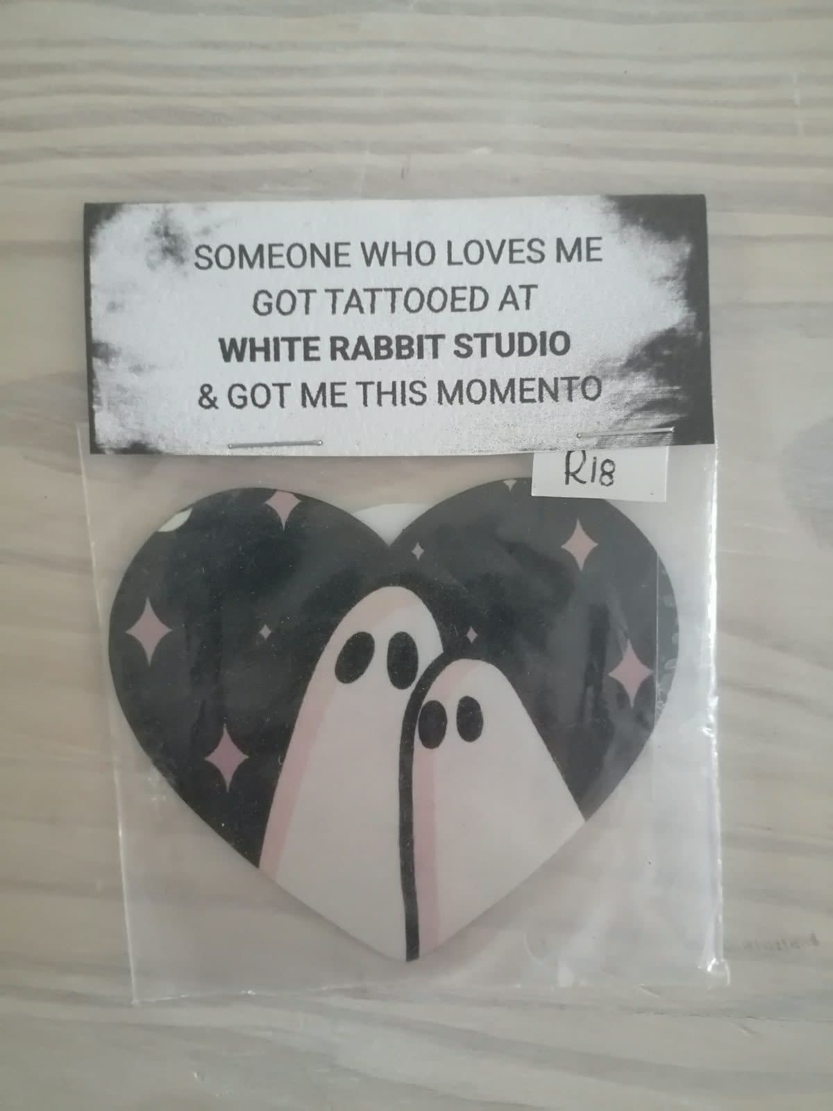 Ghostly Hearts Fridge Magnet, image 1