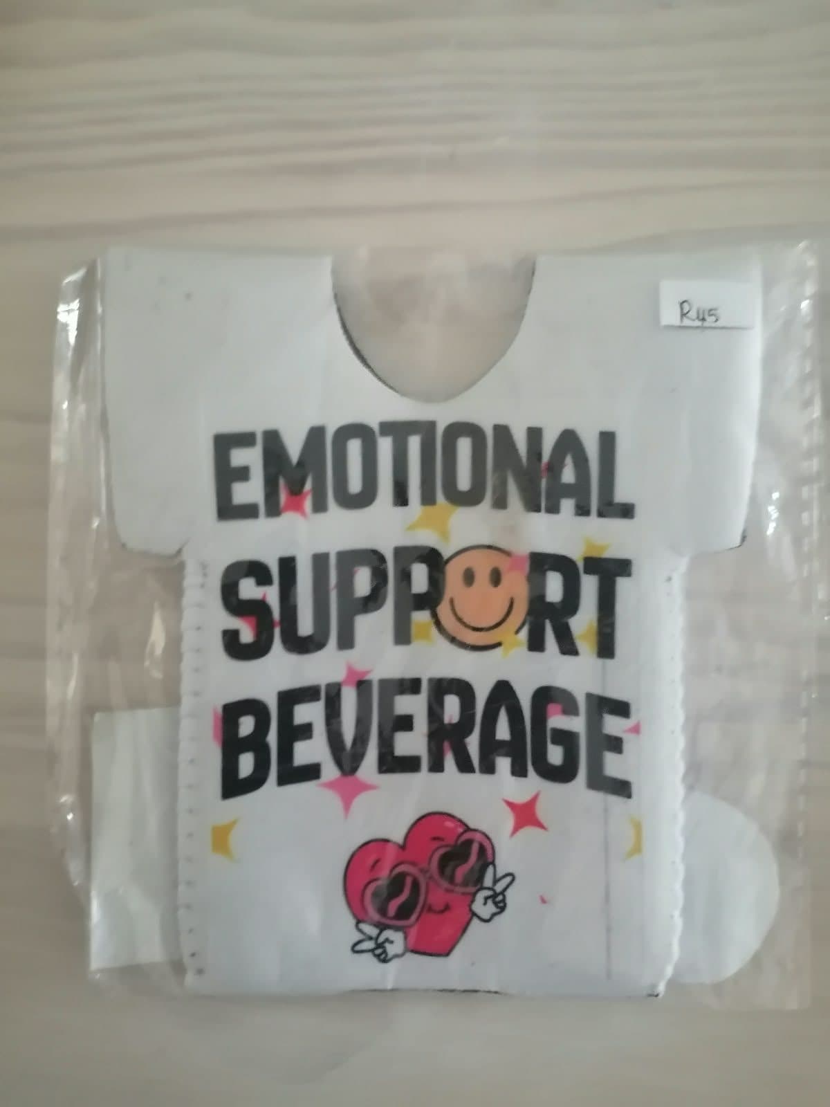 "Emotional Support Beverage" Can Holder