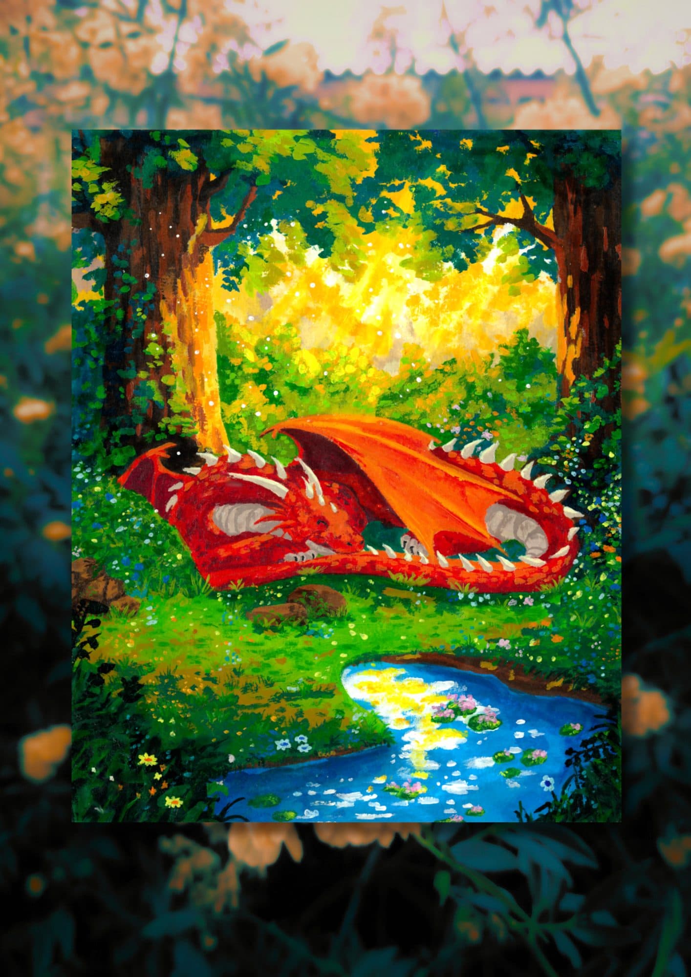 Resting Dragon Art Print