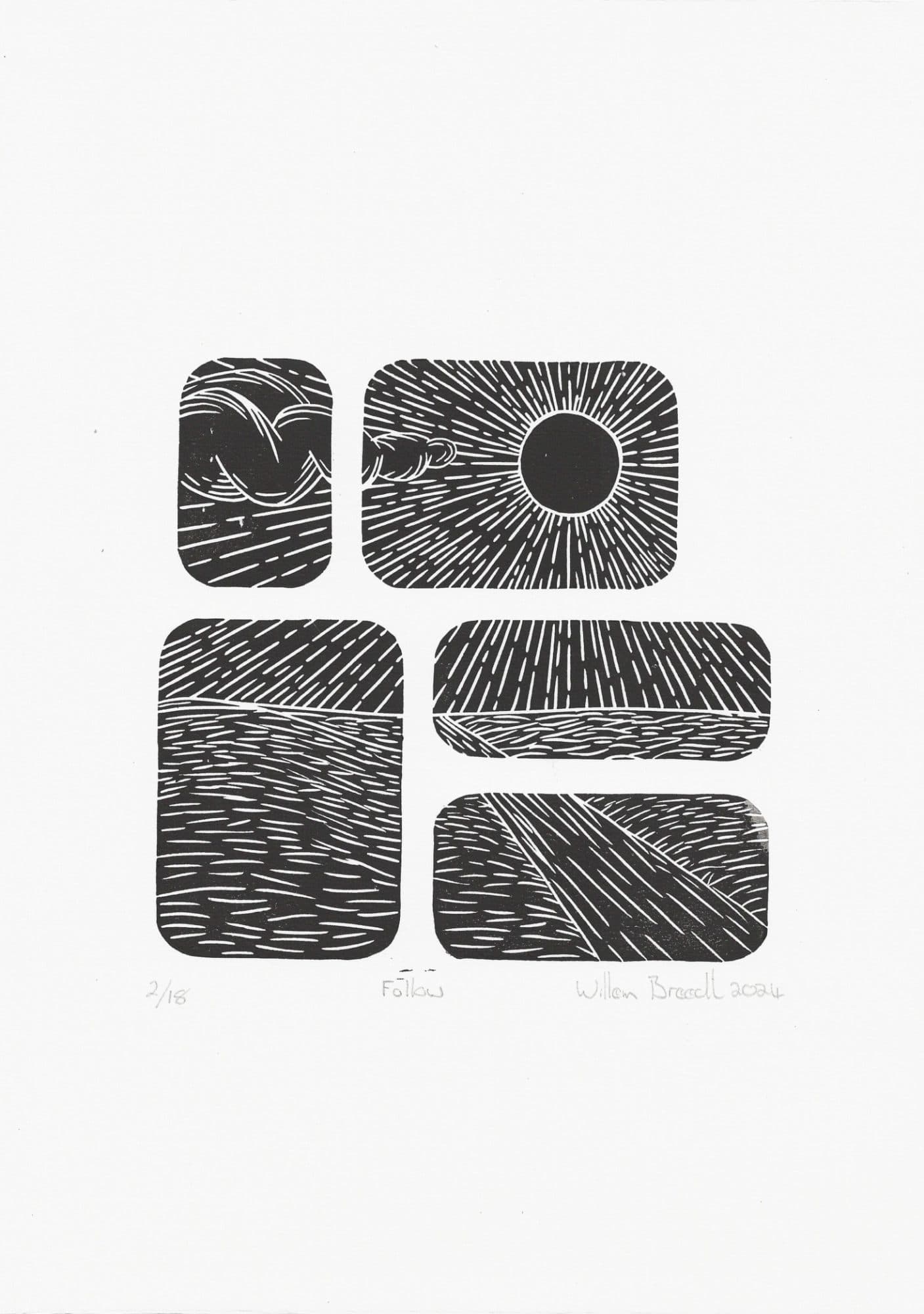 Linocut Print