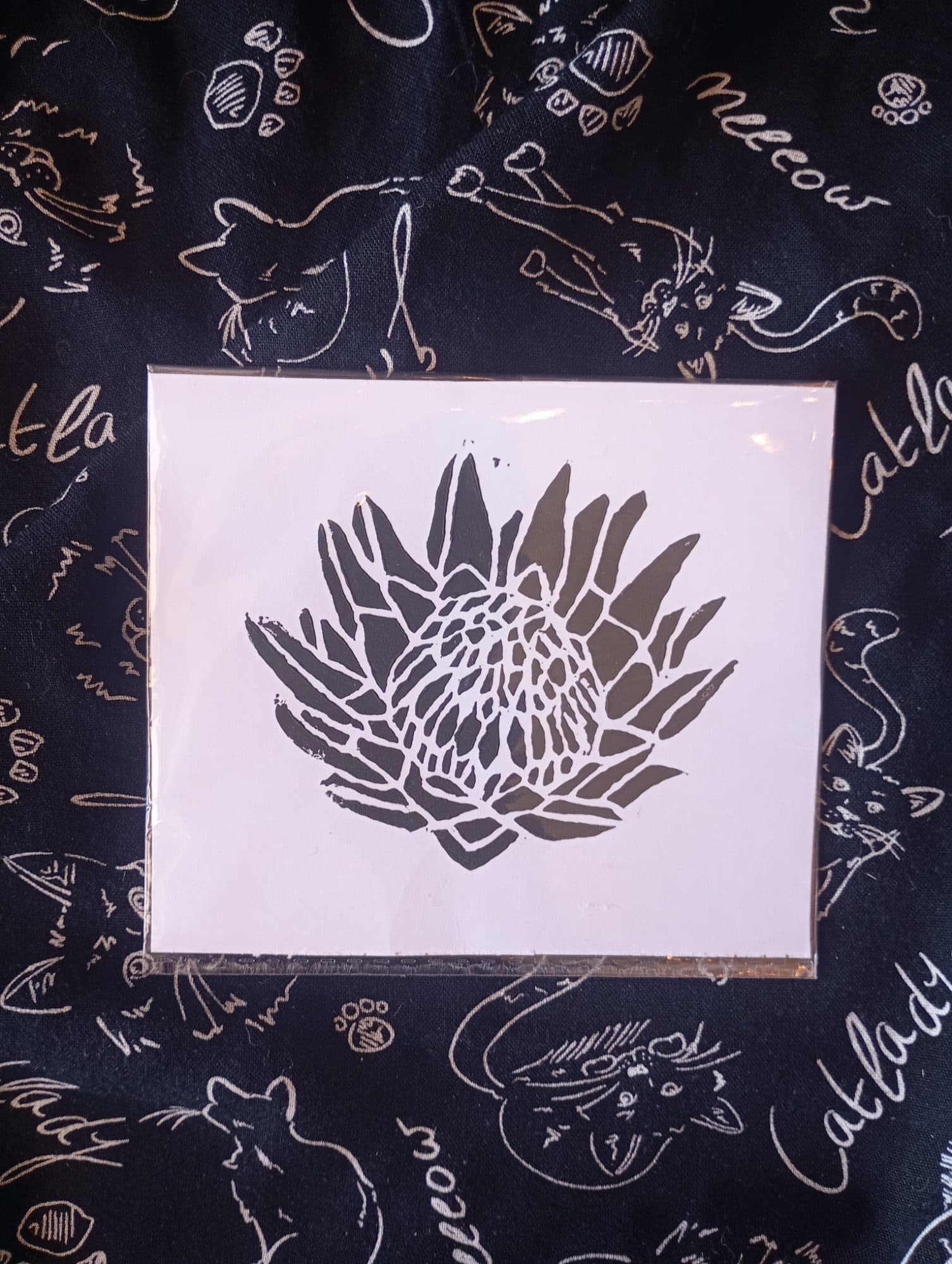 Protea Lino print, image 1