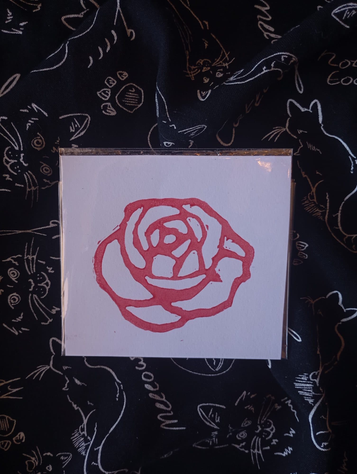 Rose Lino Print, image 1
