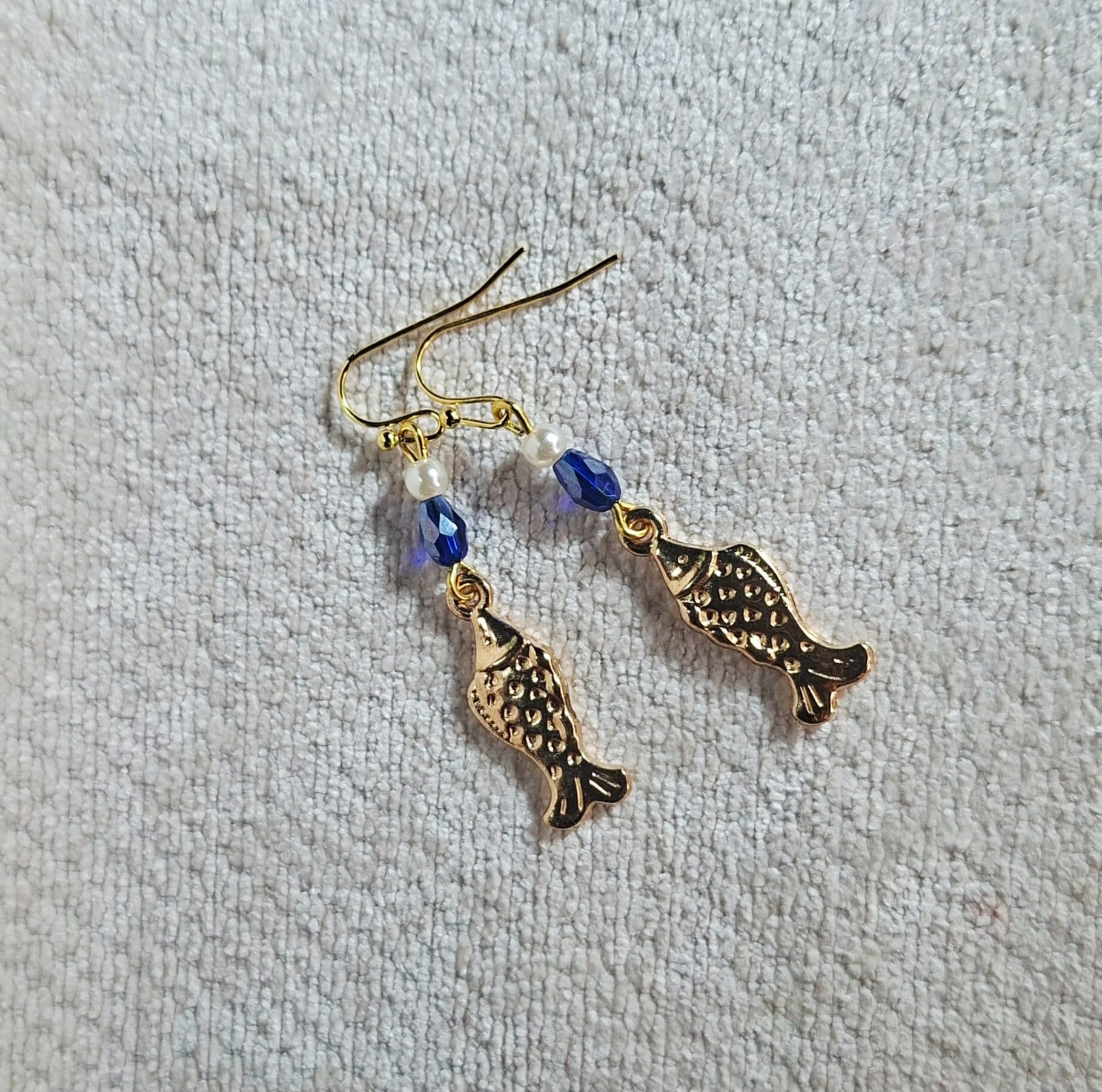 Fish and Crystals Earrings, image 1