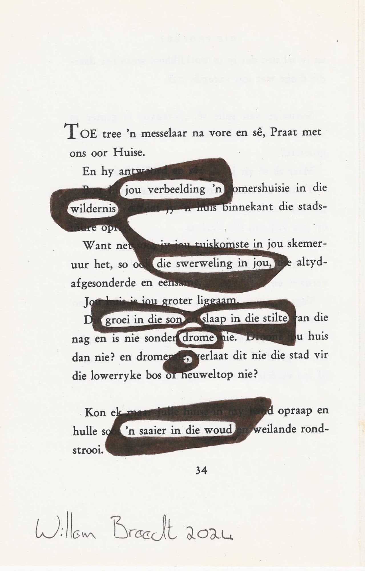 Blockout Poem - Jou Verbeelding, image 1
