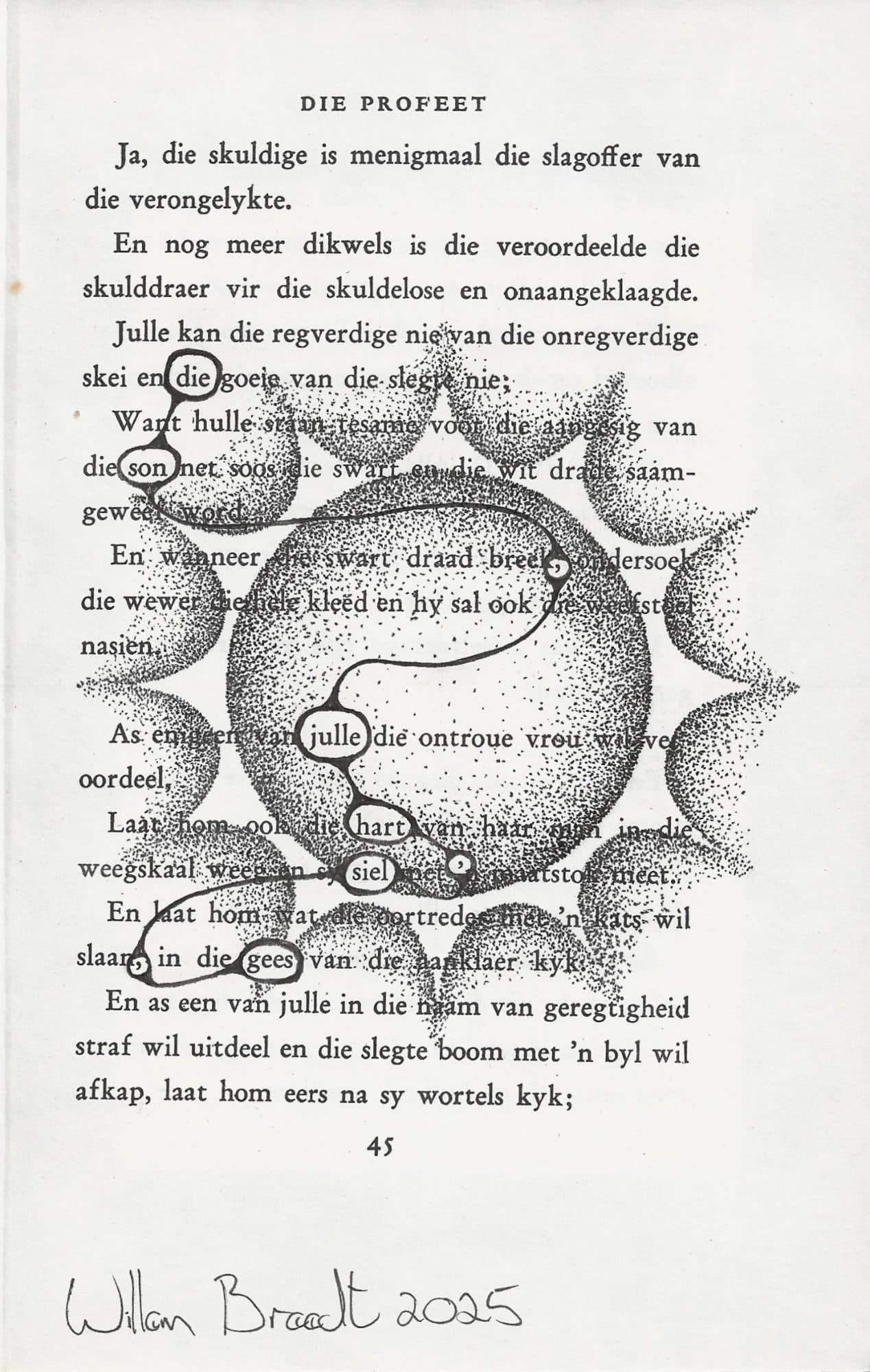 Blockout Poem - Die Son, image 1