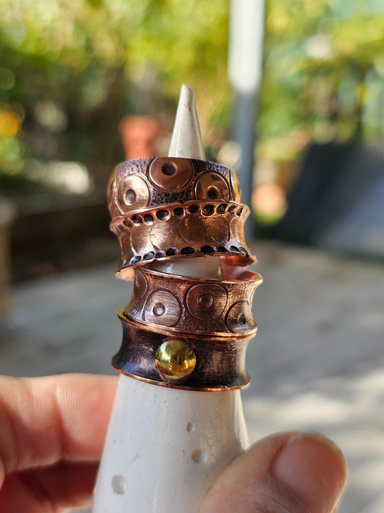 Handcrafted Copper Cuff Rings – 8 One-of-a-Kind Designs, image 1