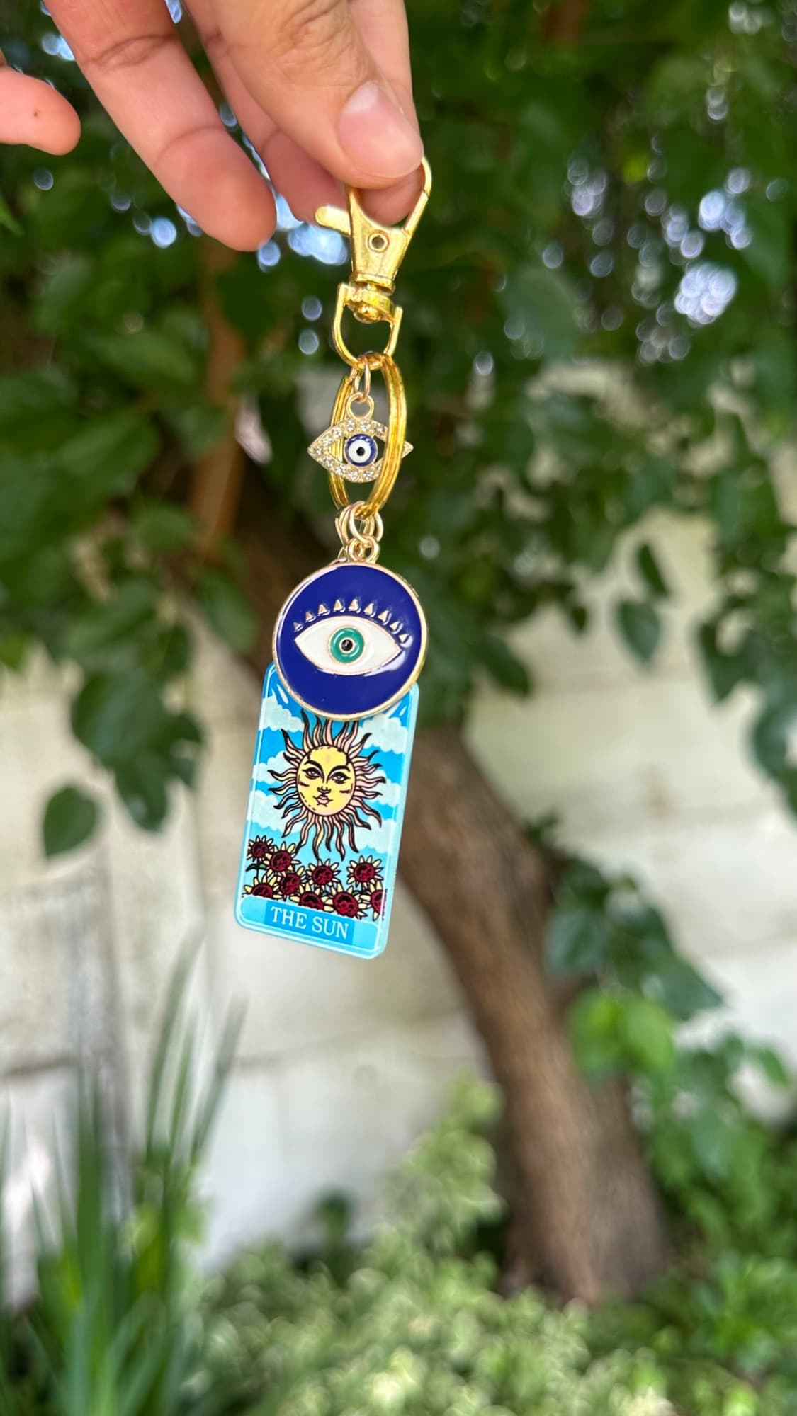 The Sun & Eye Keychain ☀️🧿, image 1