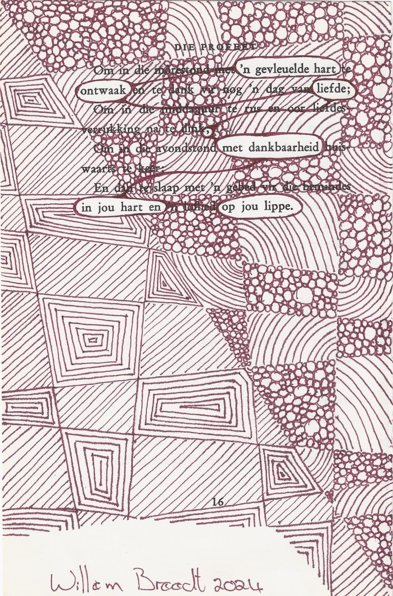 Blockout Poem - 'n Gevleuelde Hart, image 1