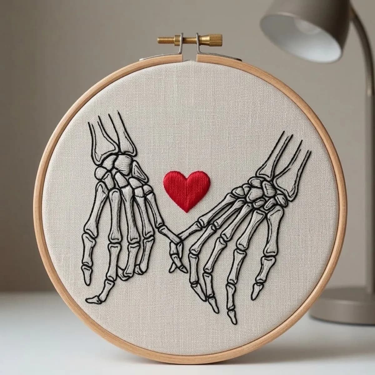 Eternal Love - 100% Handmade Embroidered Art, image 1