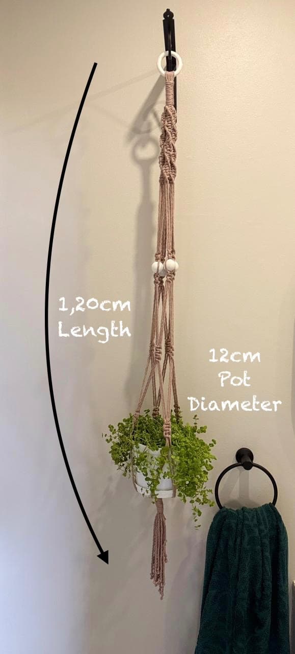Soft Mauve Macramé Hanger, image 1