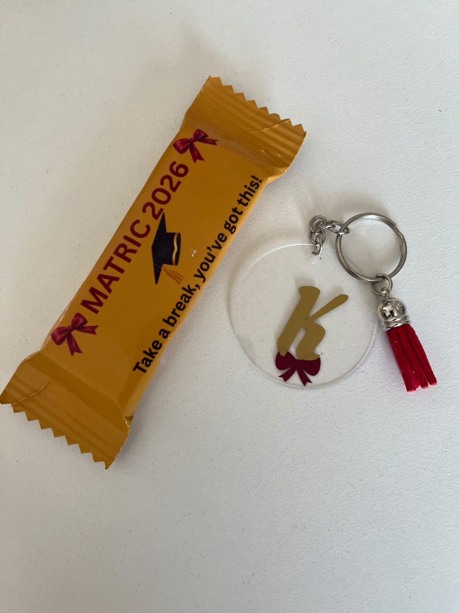 Acrylic keyring or book markers