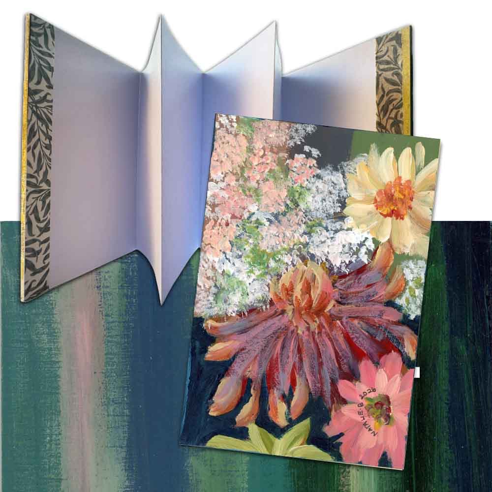 Accordion Journal; Vintage floral