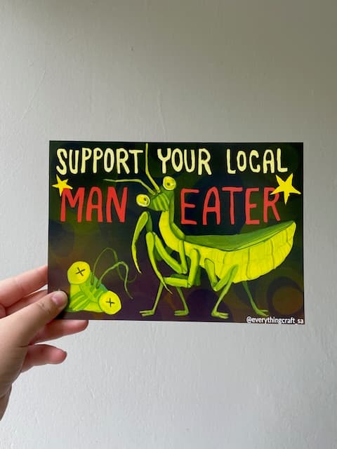 A5 Maneater Mantis Art Print