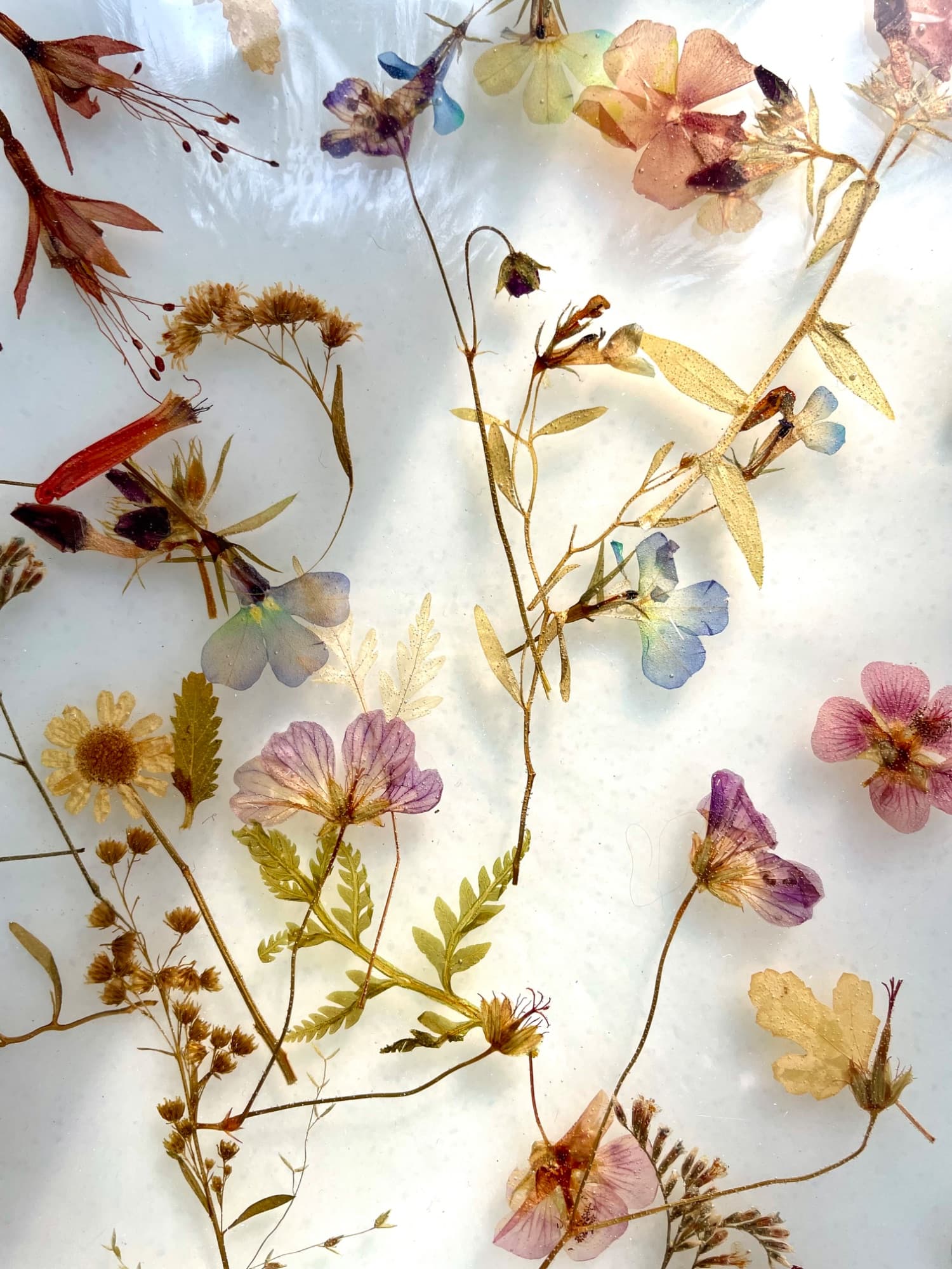 Botanicals resin Charcuterie board