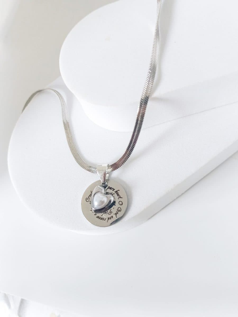 Pure Heart necklace - silver