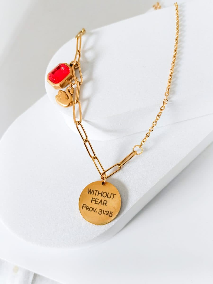 Without Fear Necklace - gold