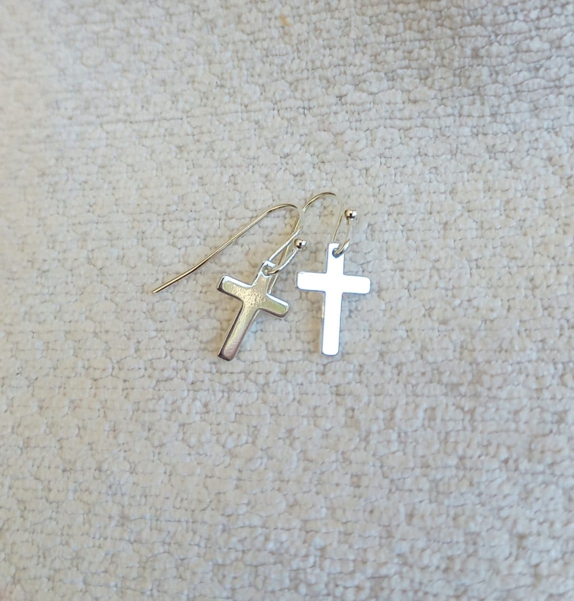 Delicate Cross Earrings