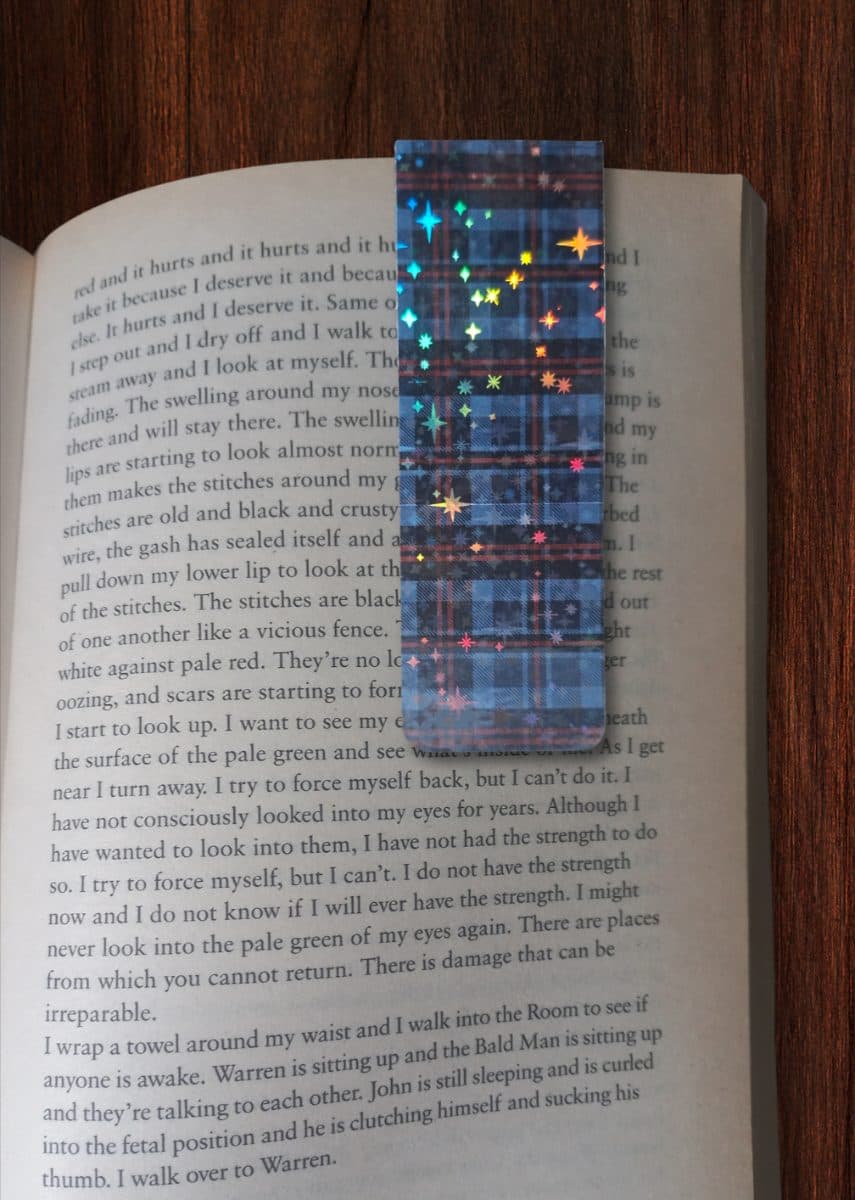 Plaid Magnetic Bookmark