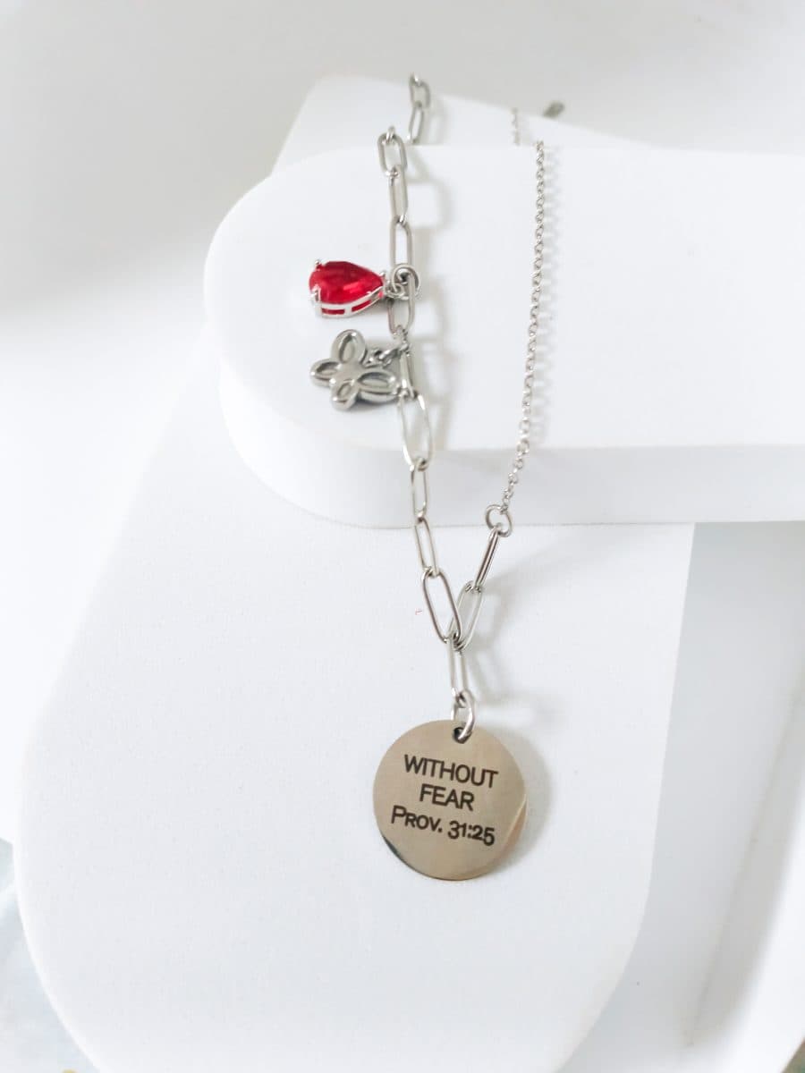 Without Fear Necklace - silver