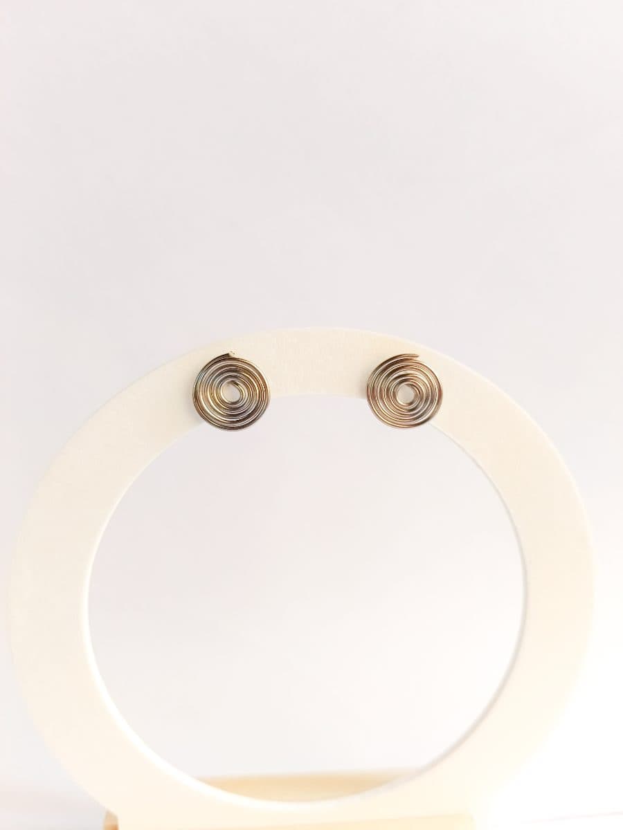 Small Spiral Stud Earrings