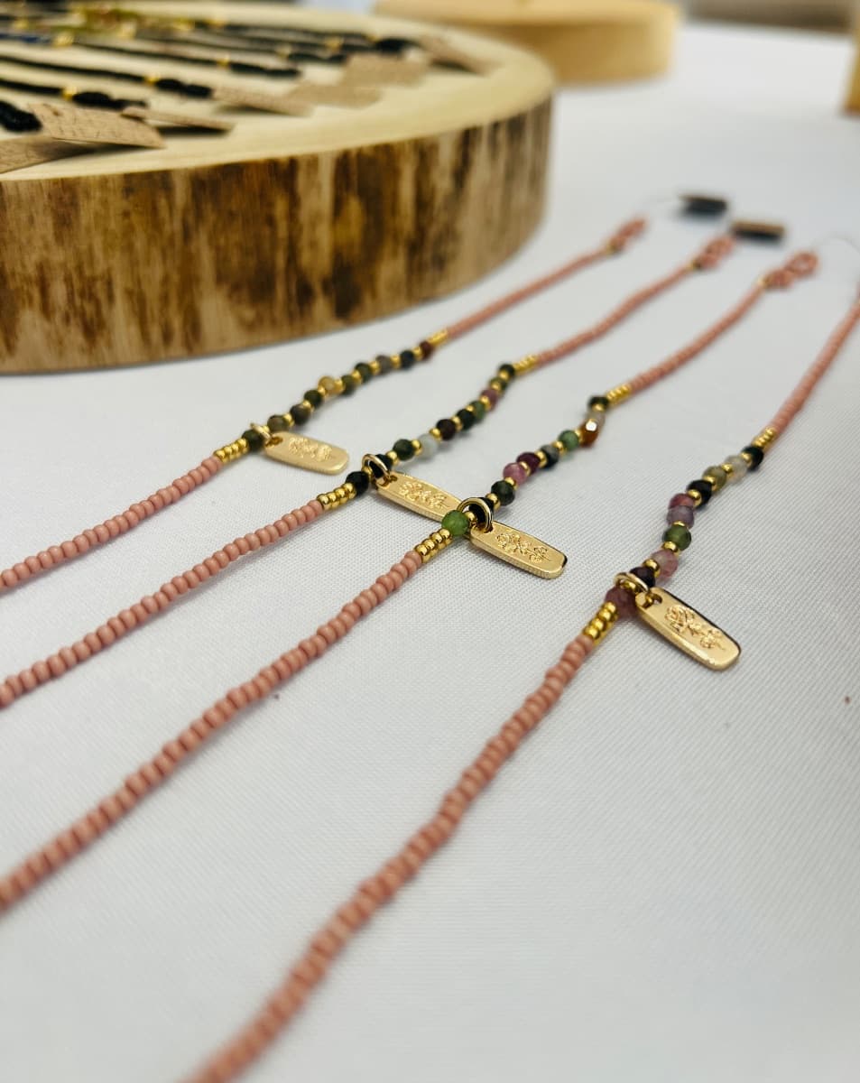 Blush tourmaline bracelet