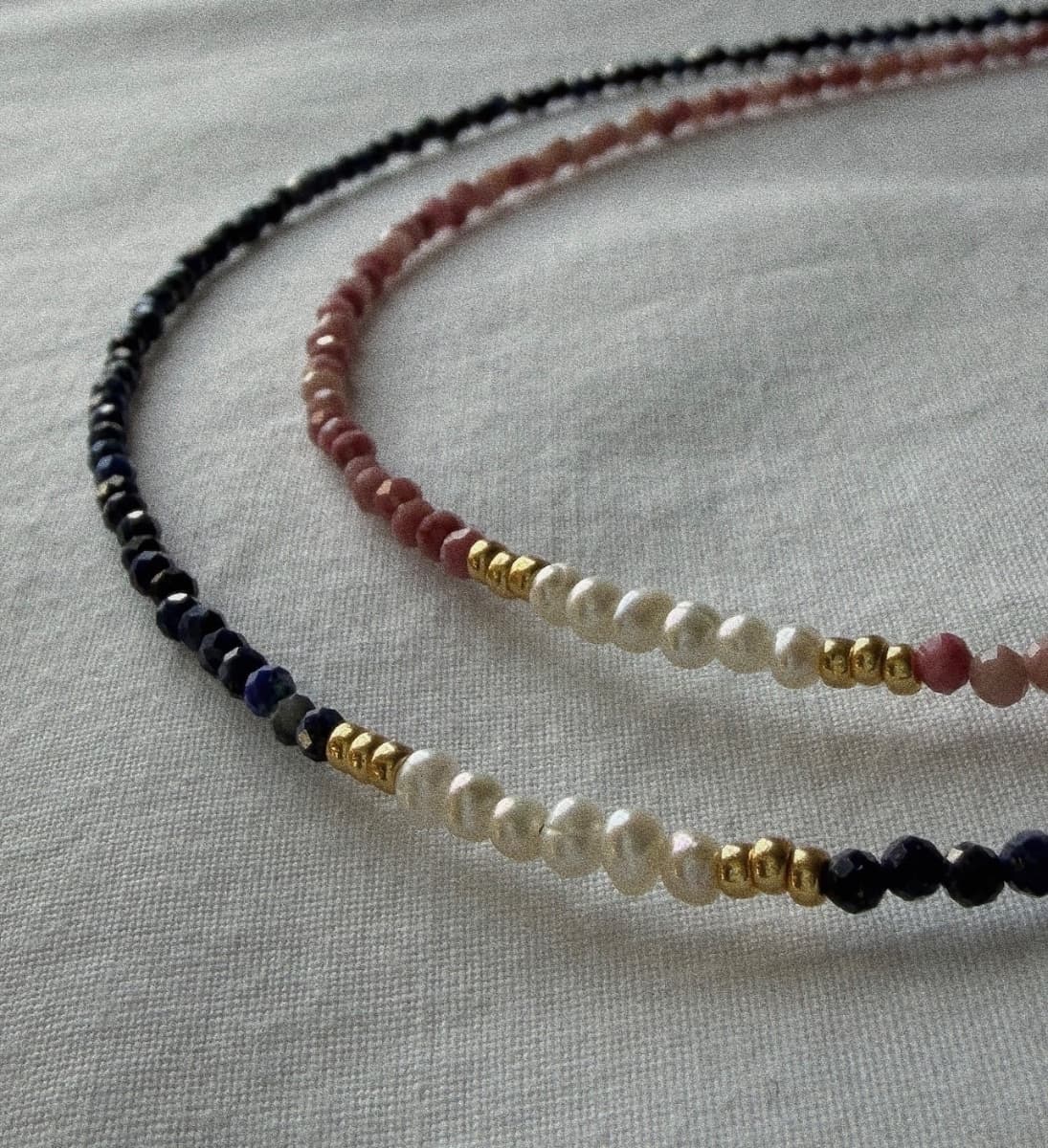 Lapis Pearl Jane necklace