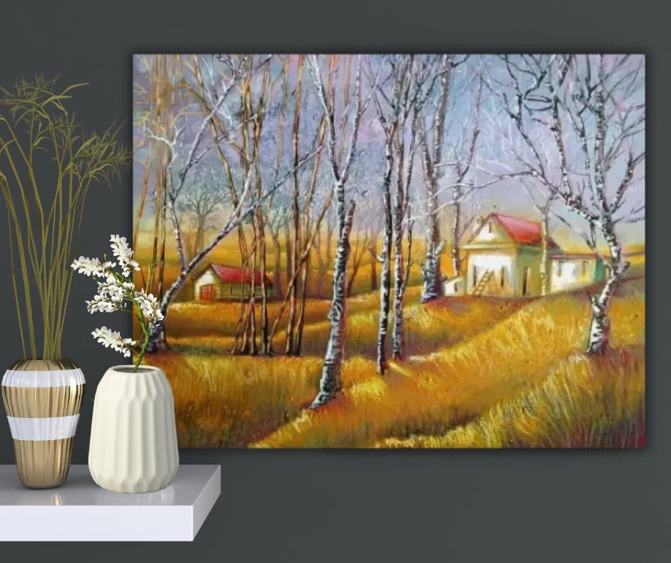Original Acrylic Painting, "BEFORE THE STORM" - 45cm X 35cm X 4cm