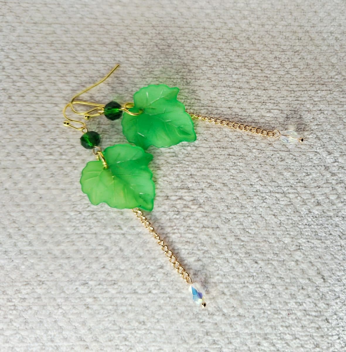 Dew Drop Leaves Earrings