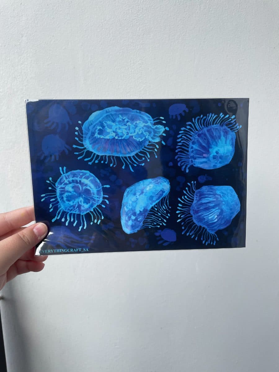 Jellyfish in Aquarium Art Print