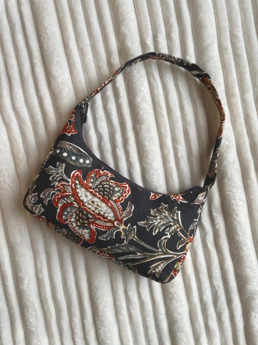 Black Baguette Bag