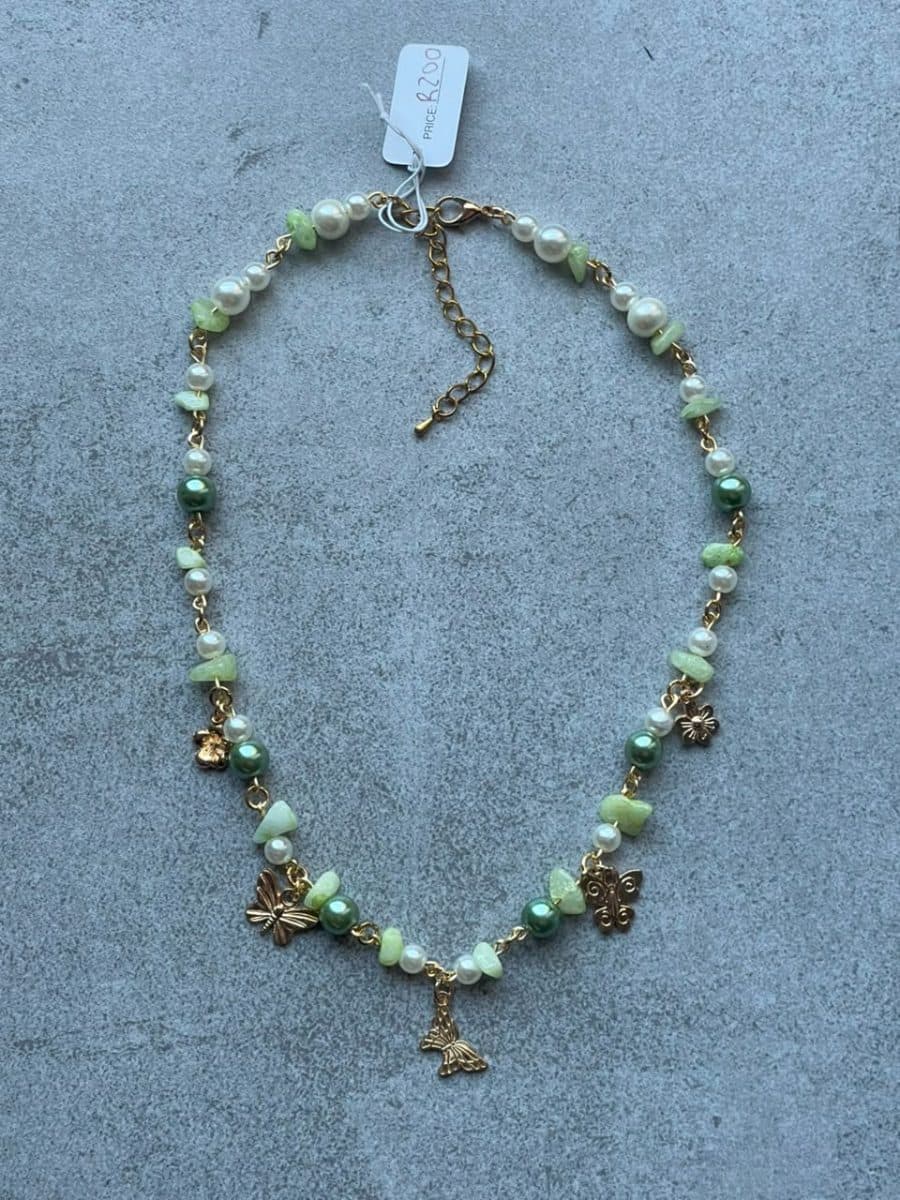 Golden Butterflies Necklace