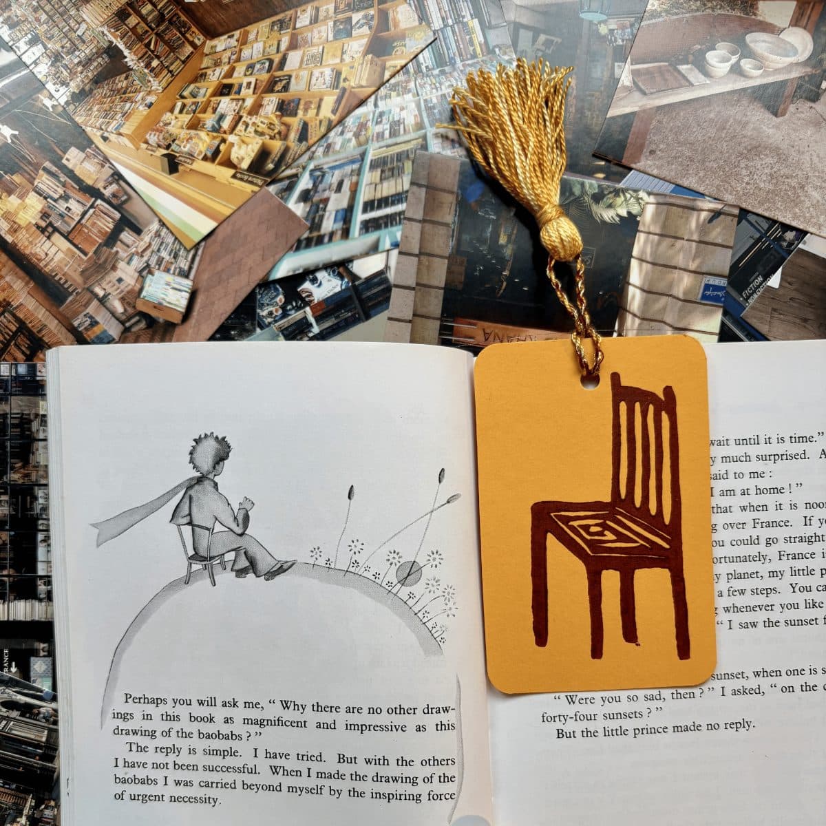 LINO PRINTED BOOKMARK | Sit & Read