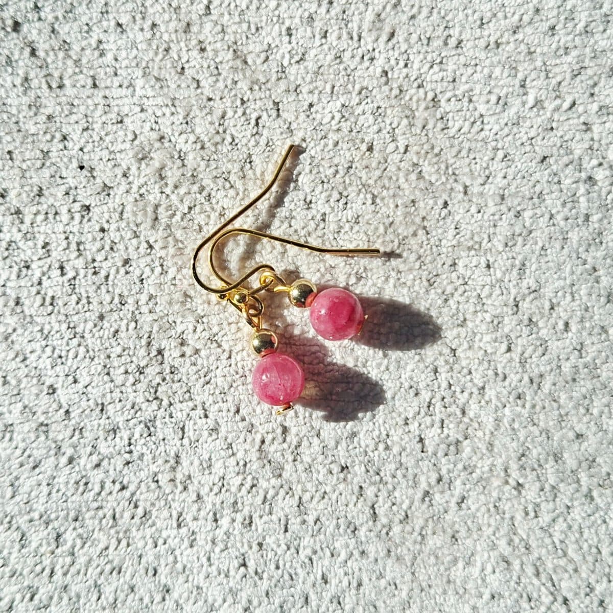 Red Persian Jade Earrings
