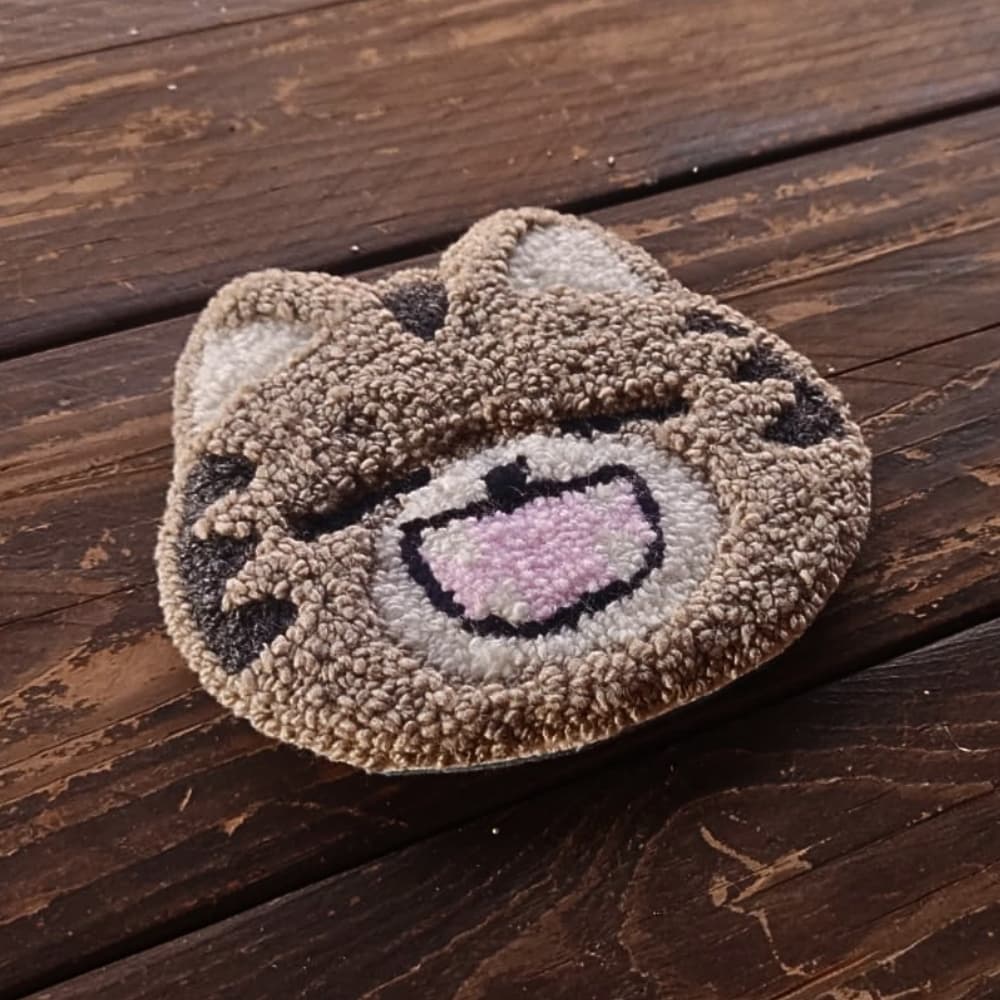 Happy Cat Mug Rug