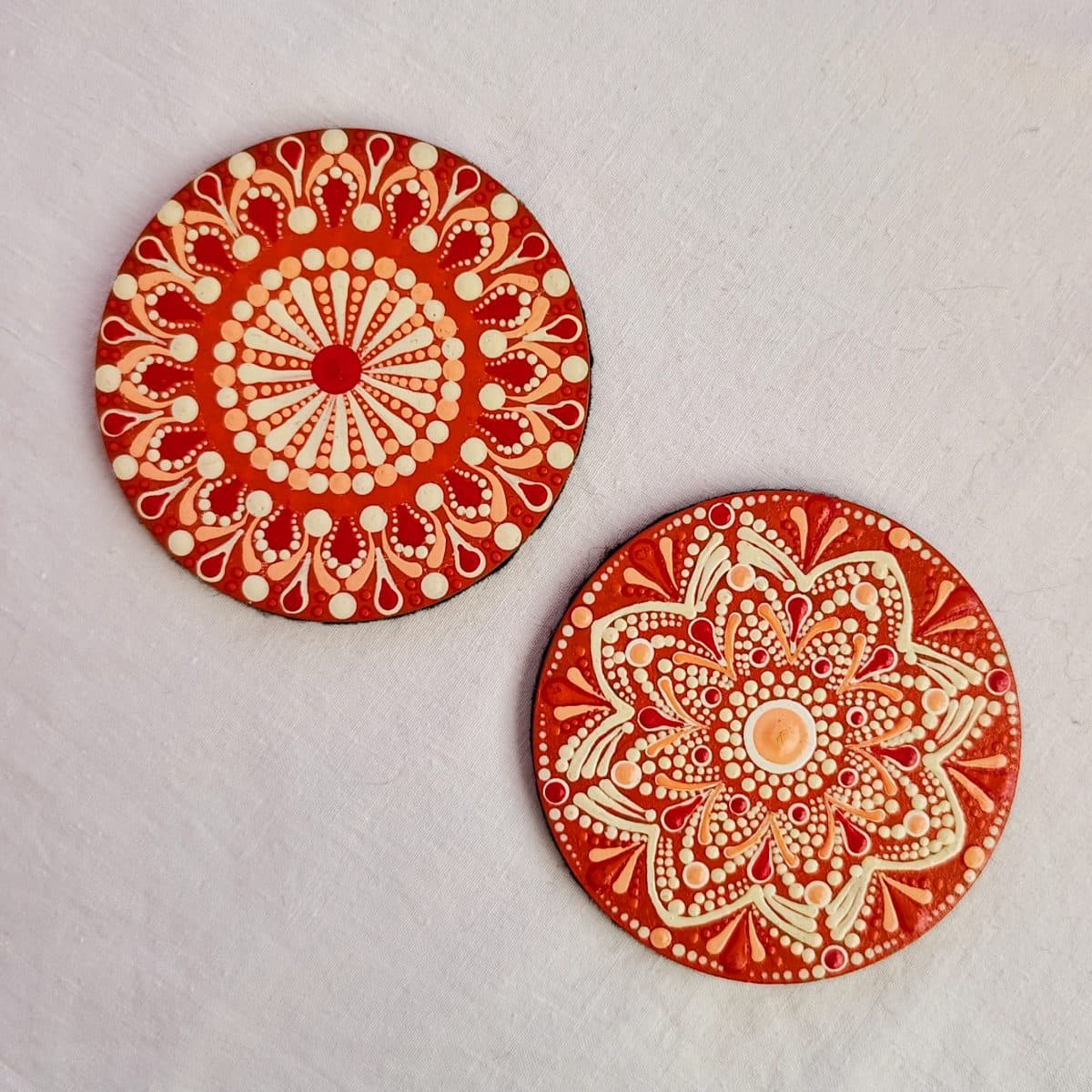 Hand-painted Coaster Set