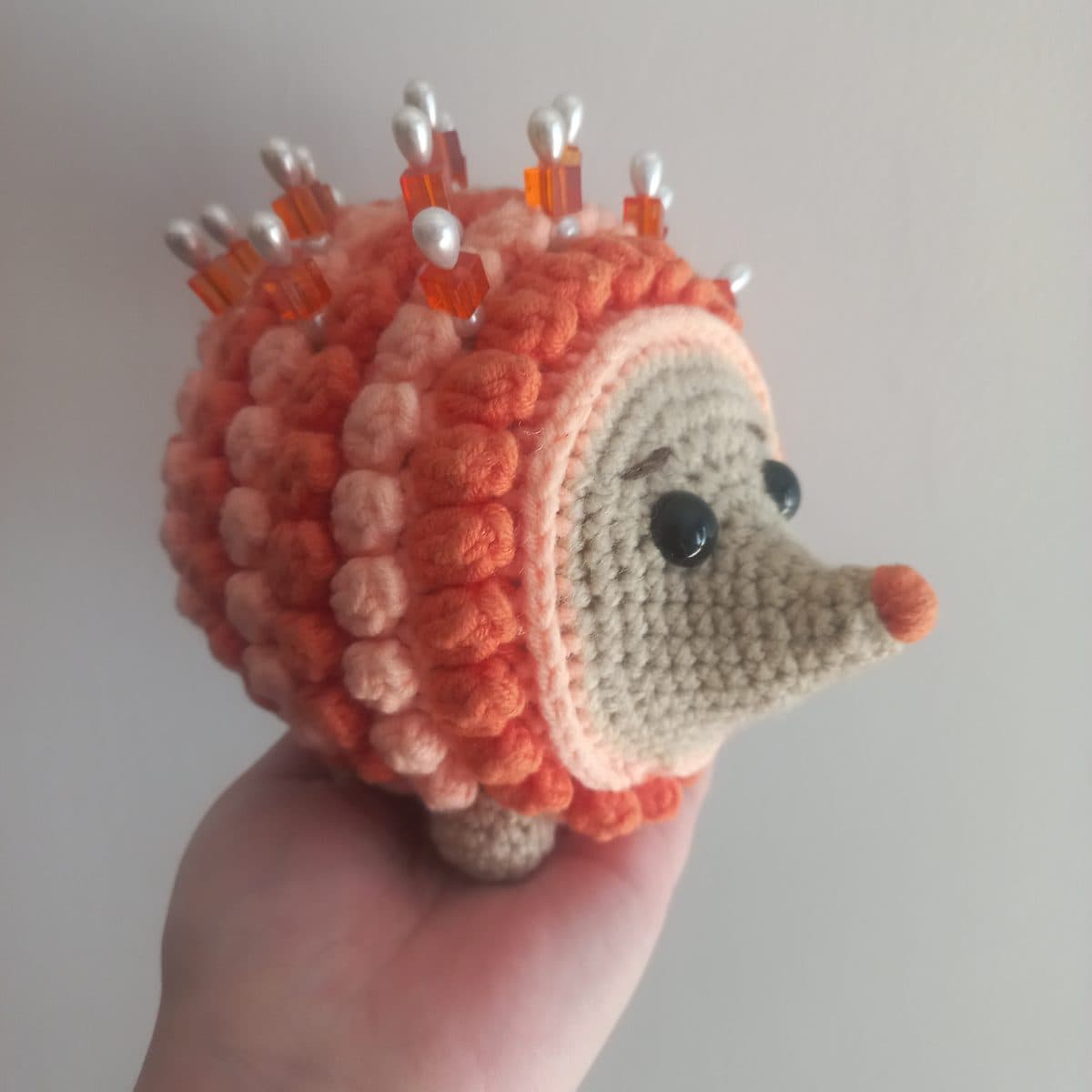 Hedgehog Pincushion (Large Orange)