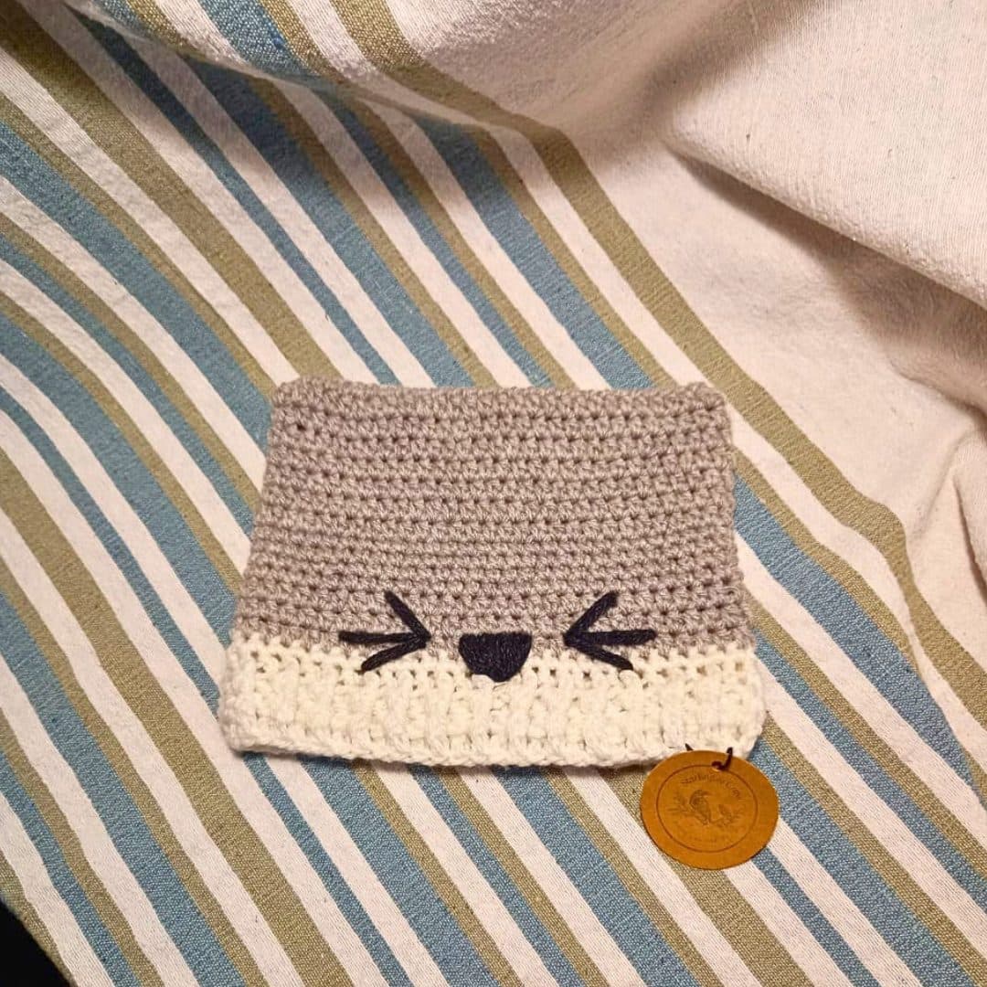 Toddler Wolf Ear Crochet Beanie